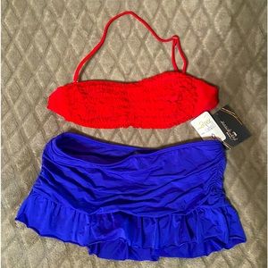 2 Piece Swimsuit, New With Tags, Size-S